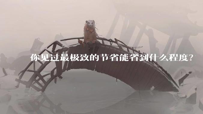 你见过最极致的节省能省到什么程度？