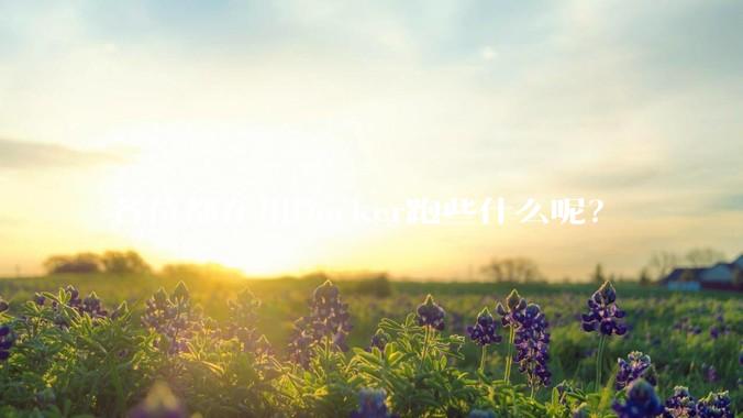各位都在用Docker跑些什么呢？